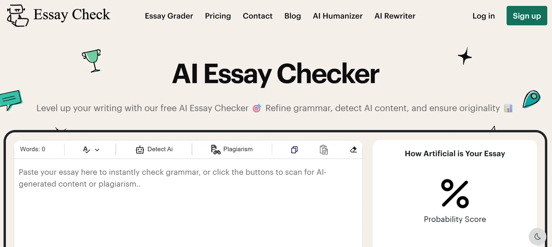 essay check ai feature image