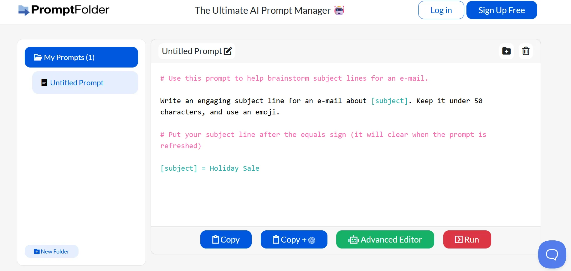 promptfolder feature-image