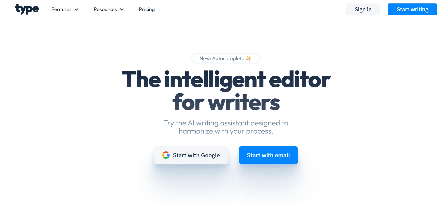 type ai feature-image