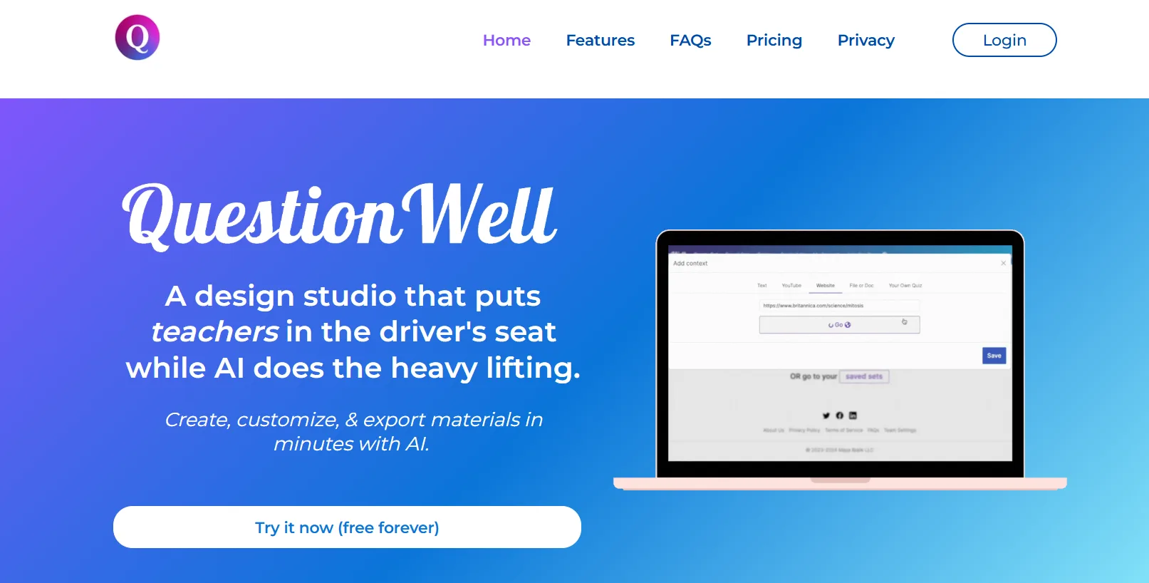 question well feature-image